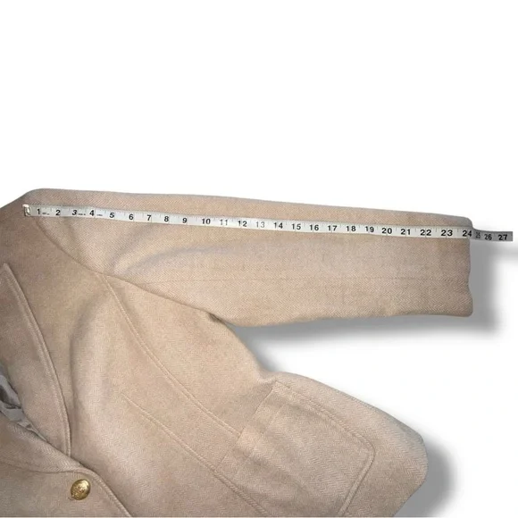 TALBOTS Classic Shetland Blazer - Bicolor Herringbone Oatmeal Women’s 18 - Picture 11 of 14